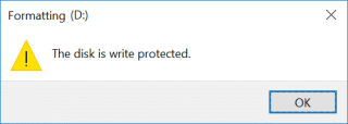 Aktifkan atau Nonaktifkan Perlindungan Tulis untuk Disk di Windows 10