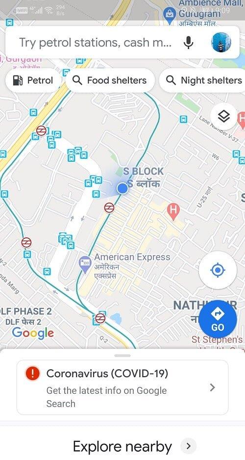 Исправить Google Maps, которые не разговаривают на Android