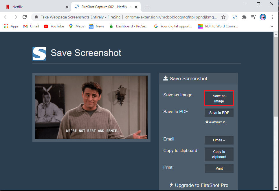 Comment faire une capture d'écran sur Netflix