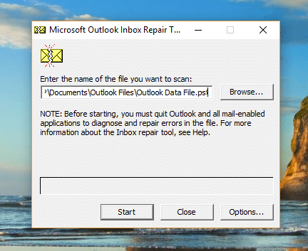 Cómo reparar archivos de datos .ost y .pst de Outlook dañados