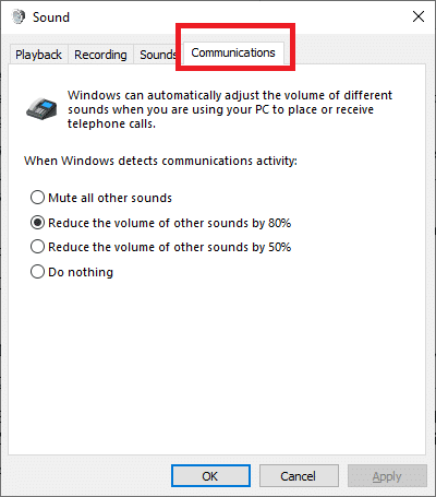Le volume de correction diminue ou augmente automatiquement dans Windows 10
