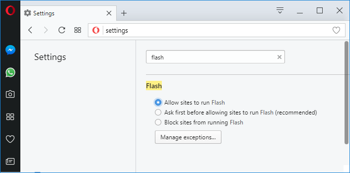 在 Chrome、Firefox 和 Edge 上啟用 Adob​​e Flash Player
