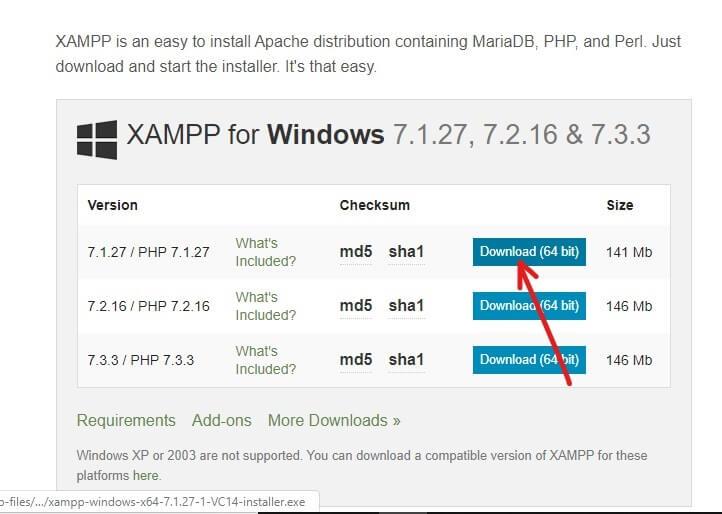 在 Windows 10 上安裝和配置 XAMPP