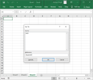 التبديل بسرعة بين أوراق العمل في Excel