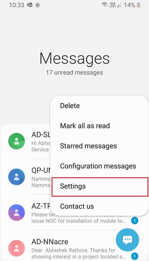 إصلاح الهاتف لا يتلقى الرسائل النصية على Android