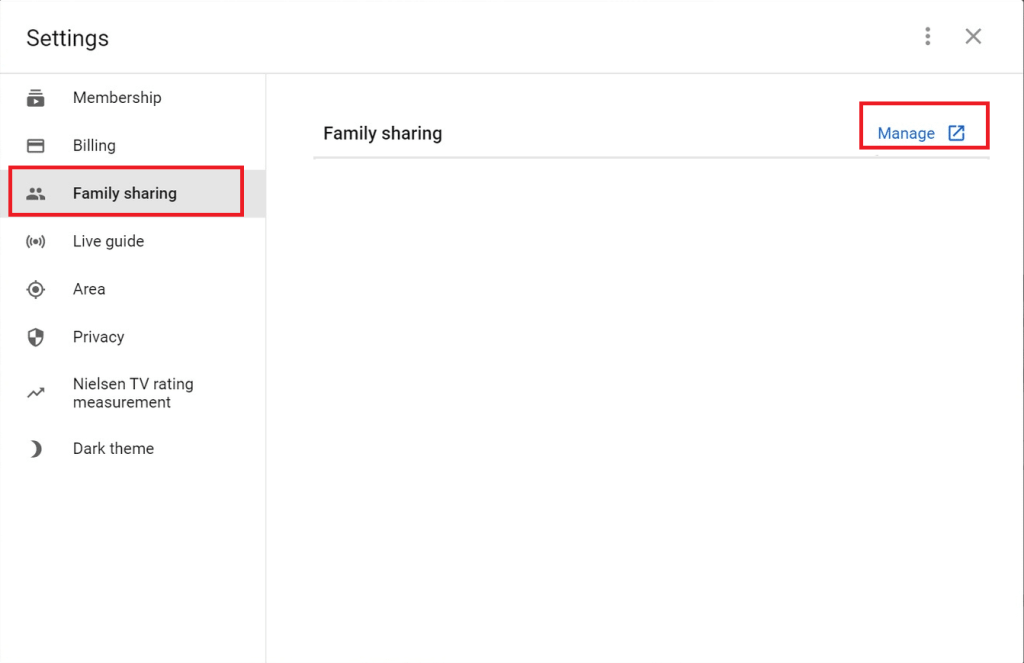 가족 공유 YouTube TV가 작동하지 않는 문제 수정