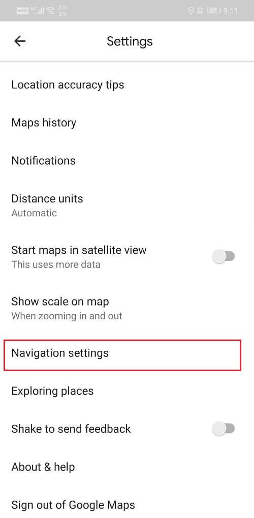 Correction de Google Maps qui ne parle pas sur Android