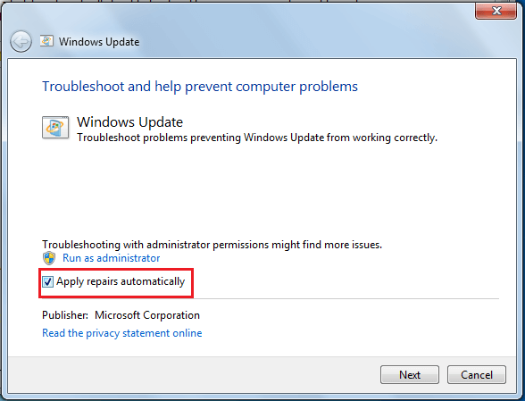 修復未下載的 Windows 7 更新