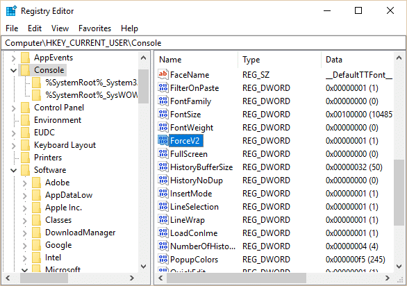 Aktifkan atau Nonaktifkan Konsol Legacy untuk Command Prompt dan PowerShell di Windows 10