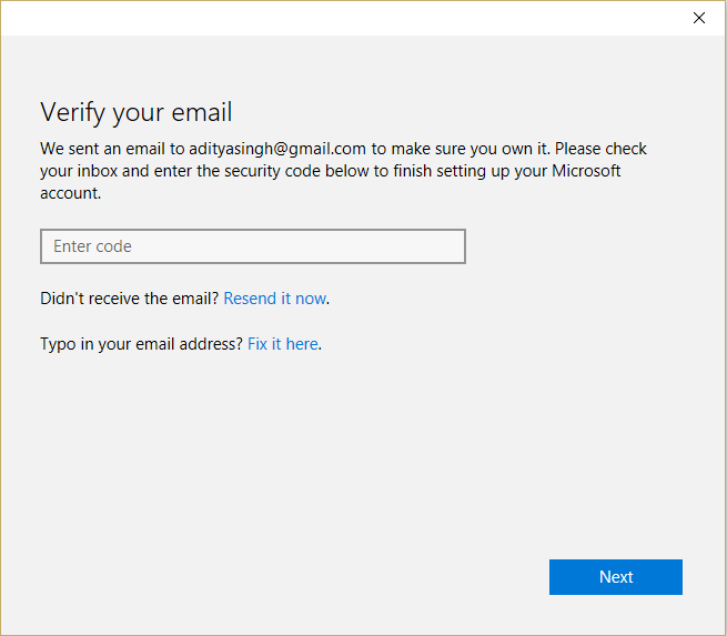 如何使用 Gmail 創建 Windows 10 帳戶