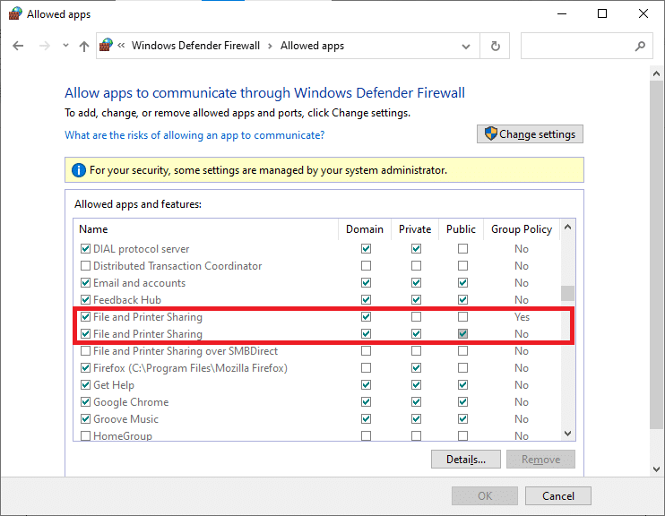 Windows 10 파일 공유가 작동하지 않는 문제 수정