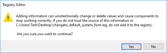Cómo cambiar la fuente predeterminada del sistema en Windows 10