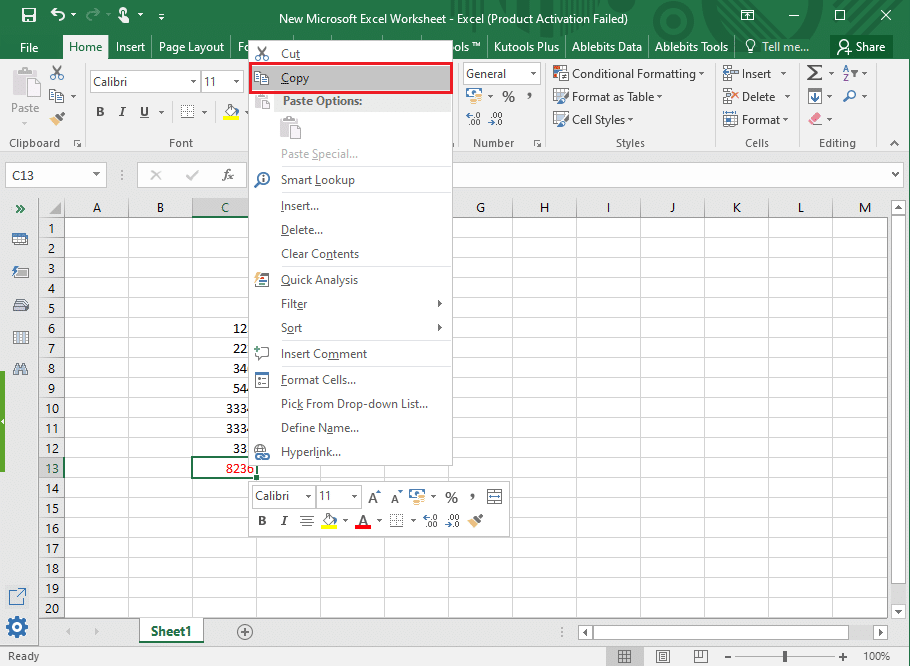 Comment copier et coller des valeurs sans formules dans Excel