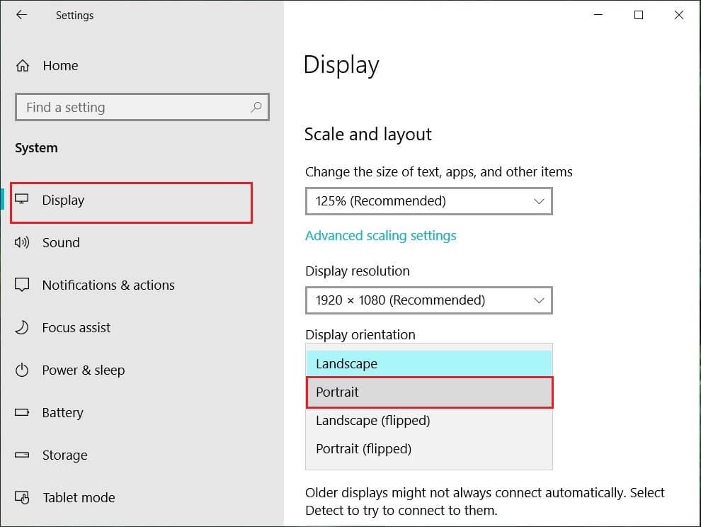 Fix Rotation Lock grisé dans Windows 10