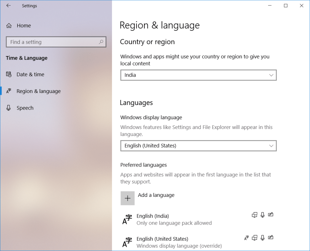 Windows 10에서 시스템 언어를 변경하는 방법
