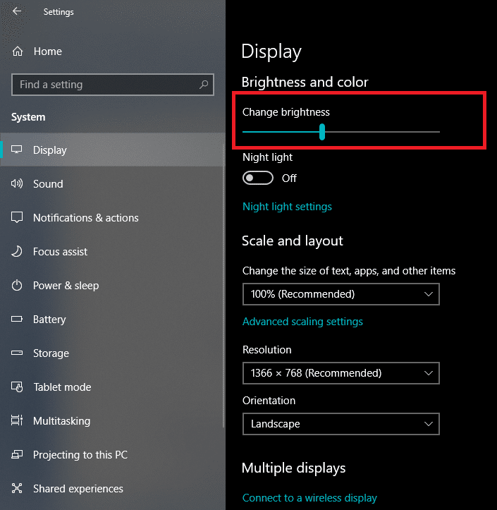 So ändern Sie die Bildschirmhelligkeit in Windows 10