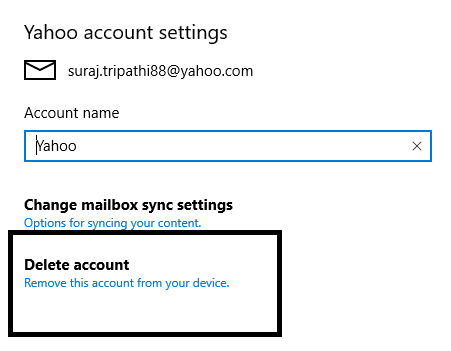 在 Windows 10 Mail App 中設置 Yahoo 電子郵件帳戶
