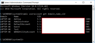 Temukan Pengidentifikasi Keamanan (SID) Pengguna di Windows 10