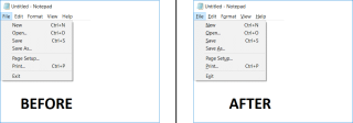 Aktifkan atau Nonaktifkan Underline Access Key Shortcuts di Windows 10