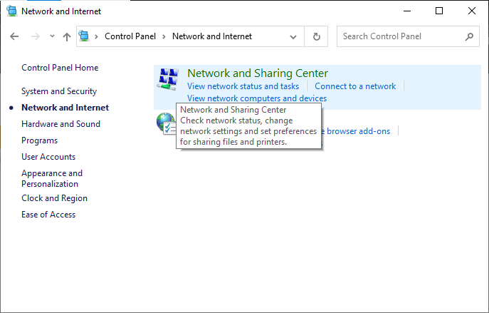 Windows 10 파일 공유가 작동하지 않는 문제 수정