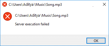Windows MediaPlayerサーバーの実行失敗エラーを修正