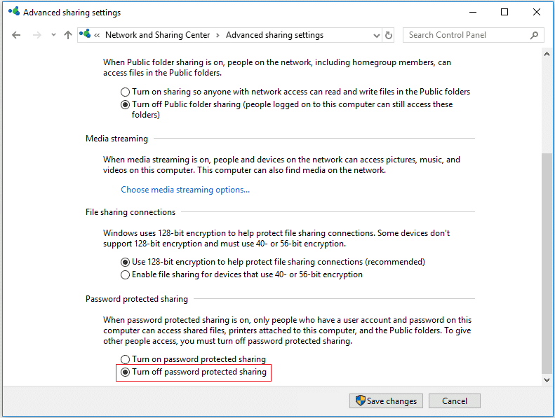 Windows 10 파일 공유가 작동하지 않는 문제 수정