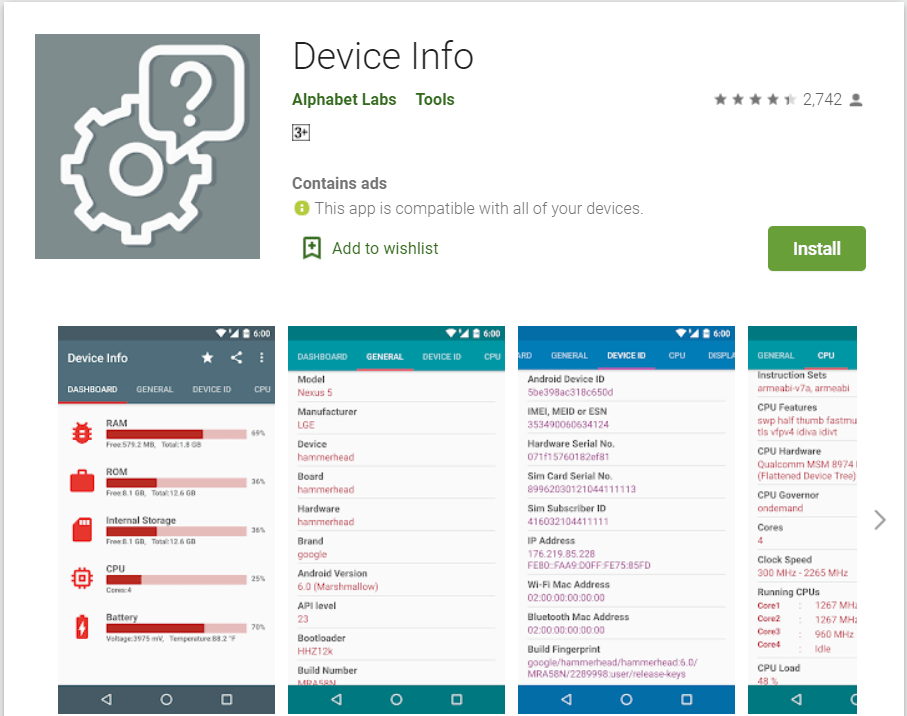 15 aplikasi untuk memeriksa perangkat keras Ponsel Android Anda