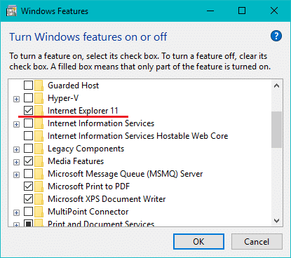 Cara menginstal Internet Explorer di Windows 10