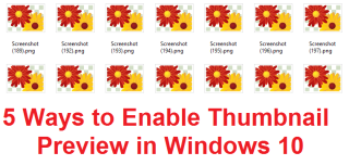 5 Cara untuk mengaktifkan pratinjau Thumbnail di Windows 10