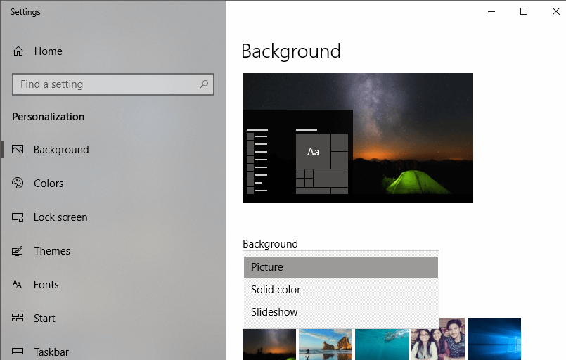 Cum să schimbați tema, ecranul de blocare și fundalul în Windows 10