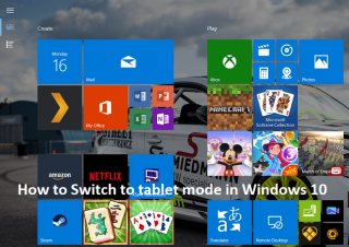 Cara Beralih ke mode tablet di Windows 10