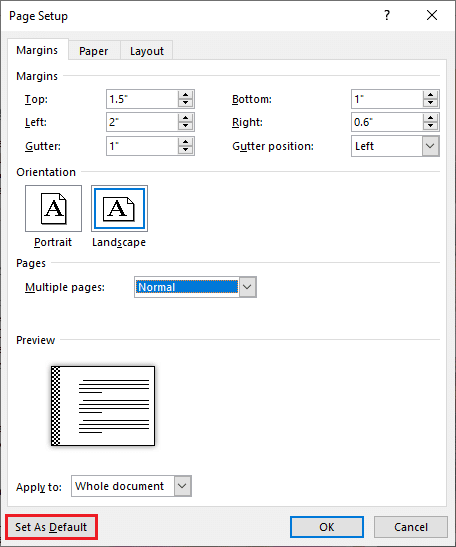 نحوه تنظیم حاشیه های 1 اینچی در Microsoft Word