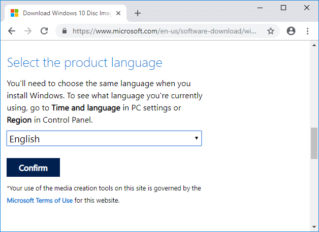 Scarica l'ISO ufficiale di Windows 10 senza strumento di creazione multimediale