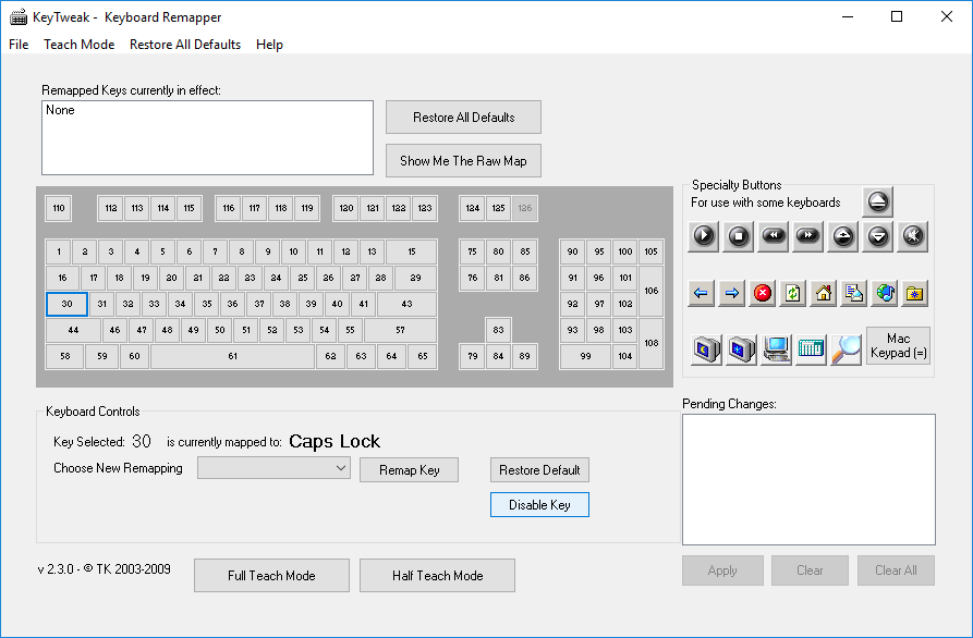 Включение или отключение клавиши Caps Lock в Windows 10