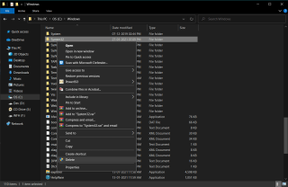 Comment supprimer le dossier System32 sous Windows ?