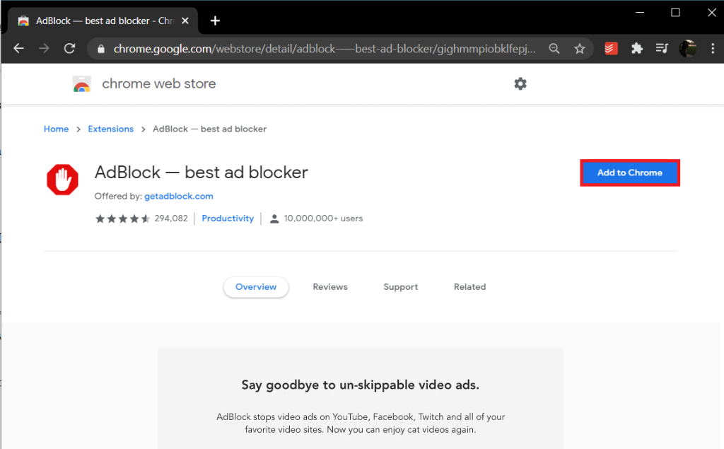 Исправить Adblock, больше не работающий на YouTube