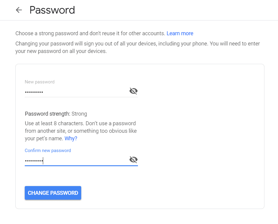 Comment changer le mot de passe Gmail en 5 minutes