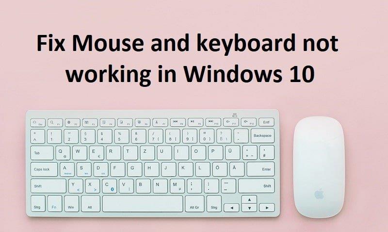 Windows10でマウスとキーボードが機能しない[解決済み]