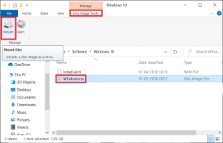 3 modi per montare o smontare file ISO su Windows 10