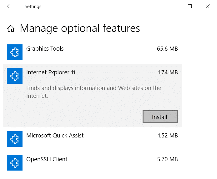 Come installare Internet Explorer su Windows 10