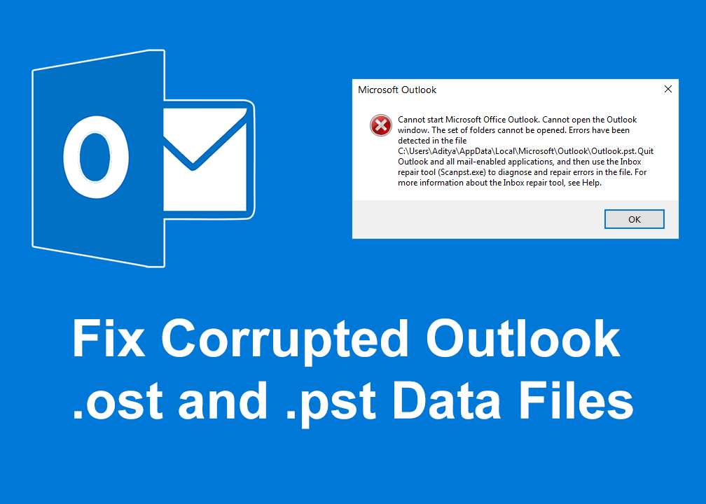 如何修復損壞的 Outlook .ost 和 .pst 數據文件