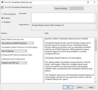 Aktifkan atau Nonaktifkan Penjaga Kredensial di Windows 10