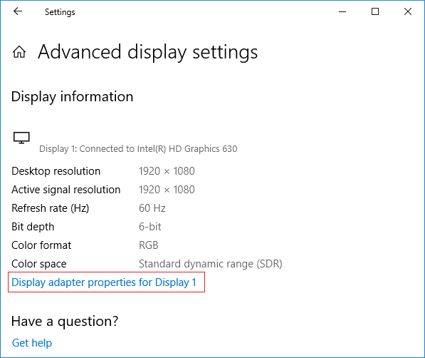 3 modi per controllare la scheda grafica in Windows 10