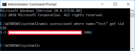 在 Windows 10 中查找用戶的安全標識符 (SID)