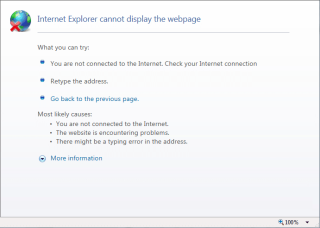 Perbaiki Internet Explorer tidak dapat menampilkan kesalahan halaman web