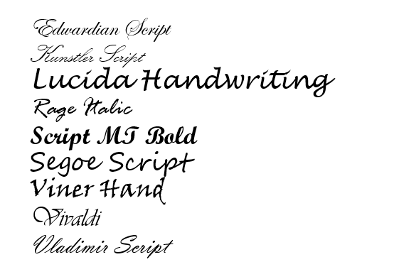 Quelles sont certaines des meilleures polices cursives dans Microsoft Word ?