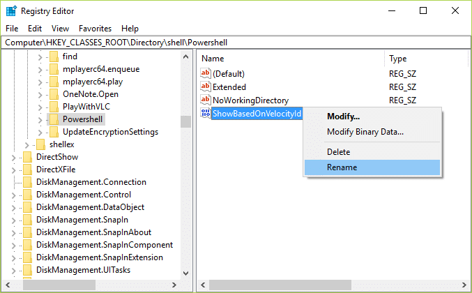 在 Windows 10 的上下文菜單中用命令提示符替換 PowerShell