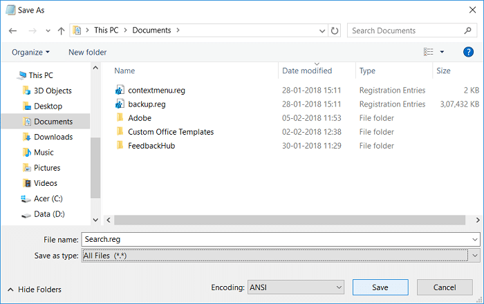 Ubah Tampilan Folder Default dari Hasil Pencarian di Windows 10