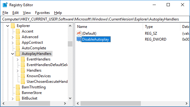 تمكين أو تعطيل التشغيل التلقائي في نظام التشغيل Windows 10