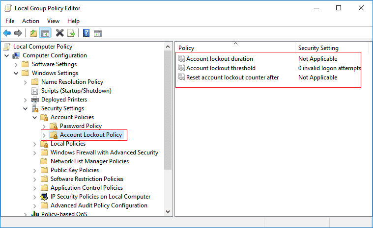 Windows 10'da Başarısız Oturum Açma Denemelerinin Sayısını Sınırlayın